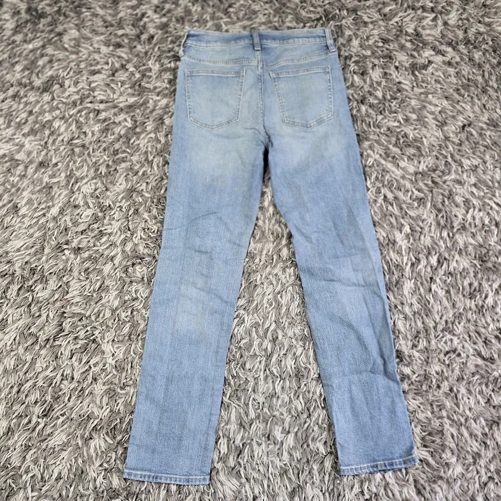 Old Navy Jeans Boys 14 Slim Light Wash Built-In Distressed Adjustable Waist